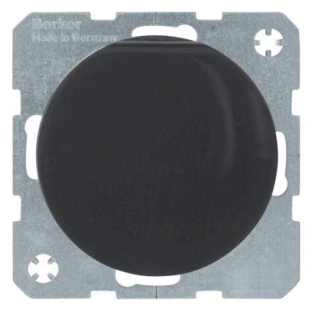 Розетка с з/к, крышкой и защитой контактов 16А/250В R.x черная, Berker (47512045) фото