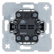 Кнопка 2-клавишная групповая 4 замыкающих контакта, общая входная клемма 10А/250В, Berker мини-фото