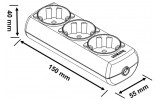 Габаритные размеры колодки Borsan BR-1553-0 изображение
