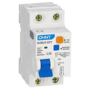 Диференційний автоматичний вимикач NXBLE-63Y 1P+N C10 30мА тип AC 4,5кА, CHINT міні-фото