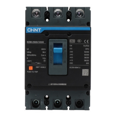 Автоматичний вимикач NXM-250S/3300 160A, CHINT (131365) фото