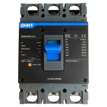 Автоматичний вимикач NXM-800S/3300 800A, CHINT (131376) фото