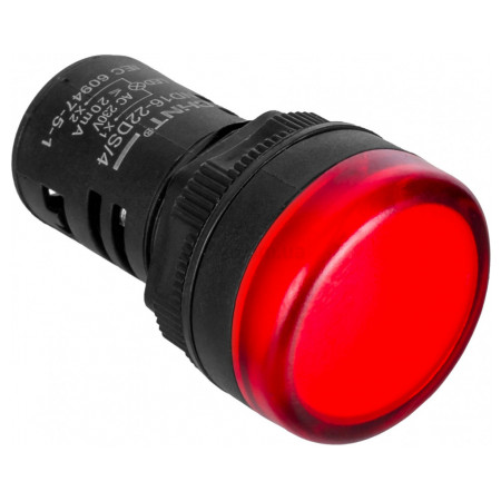 Светосигнальный индикатор 230В АС красный ND16-22DS/4, CHINT (593012) фото