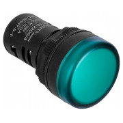 Світлосигнальний індикатор 230В АС зелений ND16-22DS/4, CHINT міні-фото