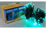 Гирлянда светодиодная внешняя STRING 100 LED 10м (2×5м) 20 flash зеленый/черный IP44 EN, Delux изображение 2