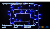 Гірлянда світлодіодна зовнішня STRING 100 LED 10м (2×5м) 20 flash синій/білий IP44 EN, Delux зображення 3
