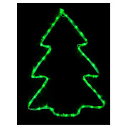 Гирлянда светодиодная внешняя MOTIF Christmas Tree 0,6×0,45м 7 flash зеленый IP44 EN, Delux мини-фото