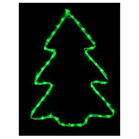 Гирлянда светодиодная внешняя MOTIF Christmas Tree 0,6×0,45м 7 flash зеленый IP44 EN, Delux (90012986) фото
