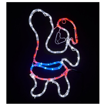 Гірлянда світлодіодна зовнішня MOTIF Santa Claus 55×31см білий/червоний/синій IP44 EN, Delux (90017989) фото