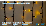 Гирлянда светодиодная внешняя ICICLE 75 LED 2×0,7м 18 flash желтый/черный IP44 EN, Delux изображение 3