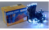 Гирлянда светодиодная внешняя STRING 100 LED 10м (2×5м) 20 flash белый/черный IP44 EN, Delux изображение 2