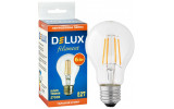 Светодиодная (LED) лампа BL60 6Вт 2700K 220В E27 filament, Delux изображение 2