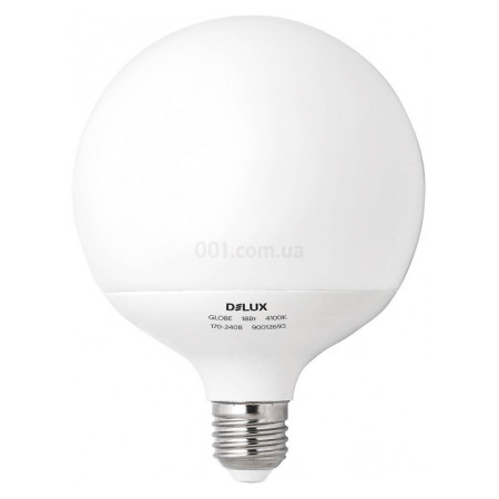Світлодіодна (LED) лампа Globe G120 18Вт 4100K Е27, Delux (90012693) фото