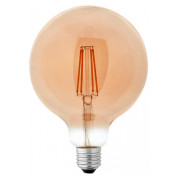 Светодиодная (LED) лампа Globe G125 8Вт 2700K Е27 amber filament, Delux мини-фото