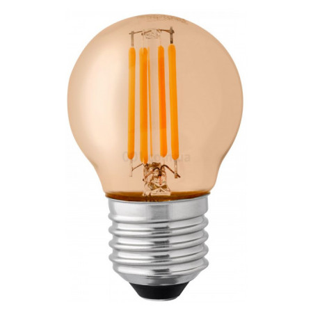 Светодиодная (LED) лампа BL50P 4Вт 2200K 220В E27 amber filament, Delux (90018146) фото
