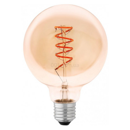 Светодиодная (LED) лампа Globe G95 5Вт 2200K Е27 amber spiral filament, Delux (90018166) фото