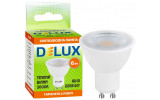 Светодиодная (LED) лампа GU10 6Вт 60° 3000K 220В GU10, Delux изображение 2