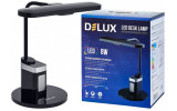 Светильник настольный светодиодный 8Вт LED 3000K-4000K-6000K Bluetooth колонка черный TF-540, Delux изображение 2