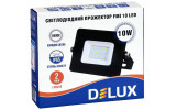 Прожектор светодиодный 10Вт 6500K IP65 черный FMI 10 LED, Delux изображение 5 (упаковка)