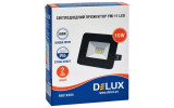 Прожектор світлодіодний 10Вт 6500K IP65 чорний FMI 11 LED, Delux зображення 3 (упаковка)