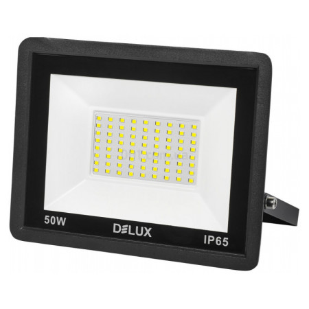 Прожектор светодиодный 50Вт 6500K IP65 черный FMI 11 LED, Delux (90019308) фото