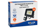 Прожектор светодиодный 20Вт с датчиком движения 6500K IP65 черный FMI 11 S LED, Delux изображение 4 (упаковка)