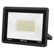 Прожектор світлодіодний 100Вт 6500K IP65 чорний FMI 11 LED, Delux міні-фото