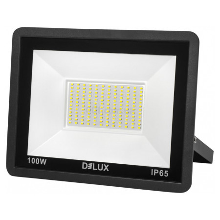 Прожектор светодиодный 100Вт 6500K IP65 черный FMI 11 LED, Delux (90021202) фото