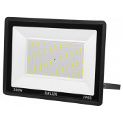 Прожектор світлодіодний 200Вт 6500K IP65 чорний FMI 11 LED, Delux міні-фото