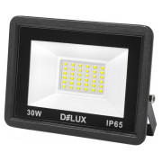 Прожектор світлодіодний 30Вт 6500K IP65 чорний FMI 11 LED, Delux міні-фото