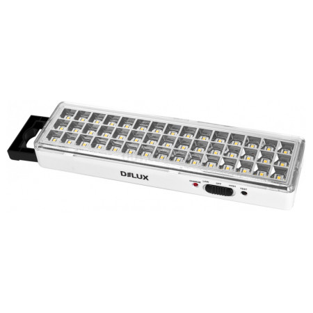Світильник світлодіодний аварійний REL-401 (3,7В 1,5Аг) 45 LED 3Вт 230×65×30мм, Delux (90016959) фото