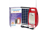 Светильник светодиодный аварийный REL-104 (6В 4,5Ач) 36 LED 12Вт+1Вт солнечная панель, радио, красный 240×120×75мм, Delux изображение 3