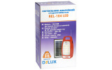 Светильник светодиодный аварийный REL-104 (6В 4,5Ач) 36 LED 12Вт+1Вт солнечная панель, радио, красный 240×120×75мм, Delux изображение 4 (упаковка)