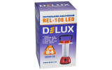 Світильник світлодіодний аварійний REL-106 (3,7В 2,4Аг) 84 LED 4Вт 149×149×241мм, Delux зображення 4 (упаковка)
