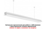 Світильник світлодіодний 2×1200мм T8 з двостороннім рефлектором без ламп FLP3 LED, Delux зображення 2 (застосування)