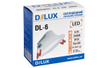 Светильник светодиодный потолочный 6Вт круг D100мм 3000К DL-6, Delux изображение 3 (упаковка)