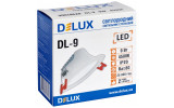 Світильник світлодіодний стельовий 9Вт круг D110мм 4500К DL-9, Delux зображення 3 (упаковка)