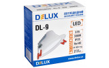 Світильник світлодіодний стельовий 9Вт круг D110мм 3000К DL-9, Delux зображення 3 (упаковка)