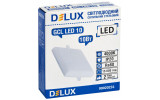 Світильник світлодіодний стельовий 10Вт квадрат 4000К GCL LED 10, Delux зображення 3