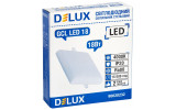 Светильник светодиодный потолочный 18Вт квадрат 4000К GCL LED 18, Delux изображение 3 (упаковка)
