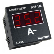 Амперметр цифровий АM-1M 1-63А, DigiTOP міні-фото