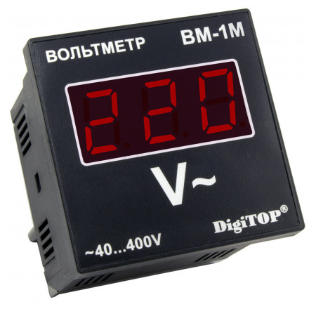 Вольтметр цифровий ВM-1M 40-400B AC, DigiTOP фото