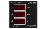 Вольтметр цифровой ВM-3M 40-400B AC, DigiTOP изображение 2