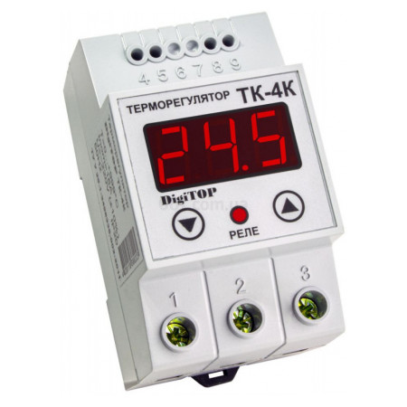 Терморегулятор ТК-4K 0...+999°C 16А, DigiTOP фото