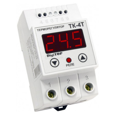 Терморегулятор ТК-4T +5...+40°C 16А, DigiTOP фото