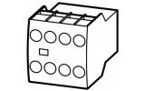 Блок дополнительных контактов DILA-XHI40 фронтальный 4НО для DILM7...32, DILA, Eaton изображение 4 (схема)