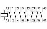 Контактор DILM225A/22 (RAC240) 225А 230В/AC 2НВ+2НЗ, Eaton (Moeller) зображення 5 (схема)