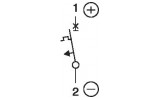 Автоматичний вимикач PL7-C1/1-DC 1P 1А х-ка C 10кА, Eaton (Moeller) зображення 4 (схема)