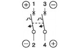 Автоматичний вимикач PL7-C1/2-DC 2P 1А х-ка C 10кА, Eaton (Moeller) зображення 4 (схема)