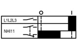 Блок дополнительных контактов NHI11-PKZ0 боковой 1НО+1НЗ для PKZM, Eaton изображение 9 (схема)